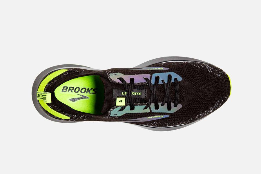 Brooks Running Shoes Mens Black/Green - Levitate 4 Road - 0615-MBAJU